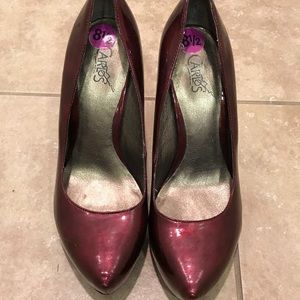 Maroon Red Burgundy Heel